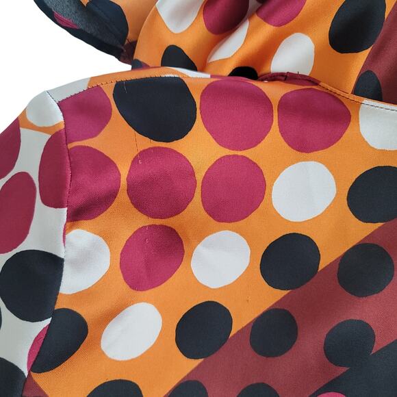 ZARA Dot Matrix Multicolor Print Midi Long Dress, Size: XS - Picture 6 of 16